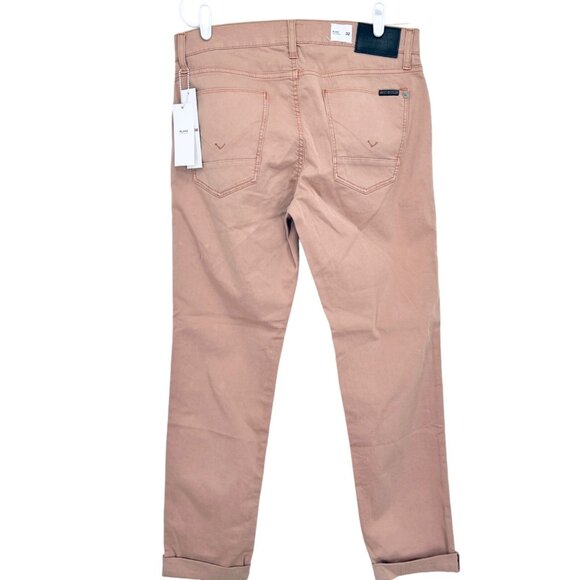 $175.00 Hudson Men's Blake Slim Straight Leg Stretch Light Brown Pants Sz 34 NWT - Picture 2 of 9